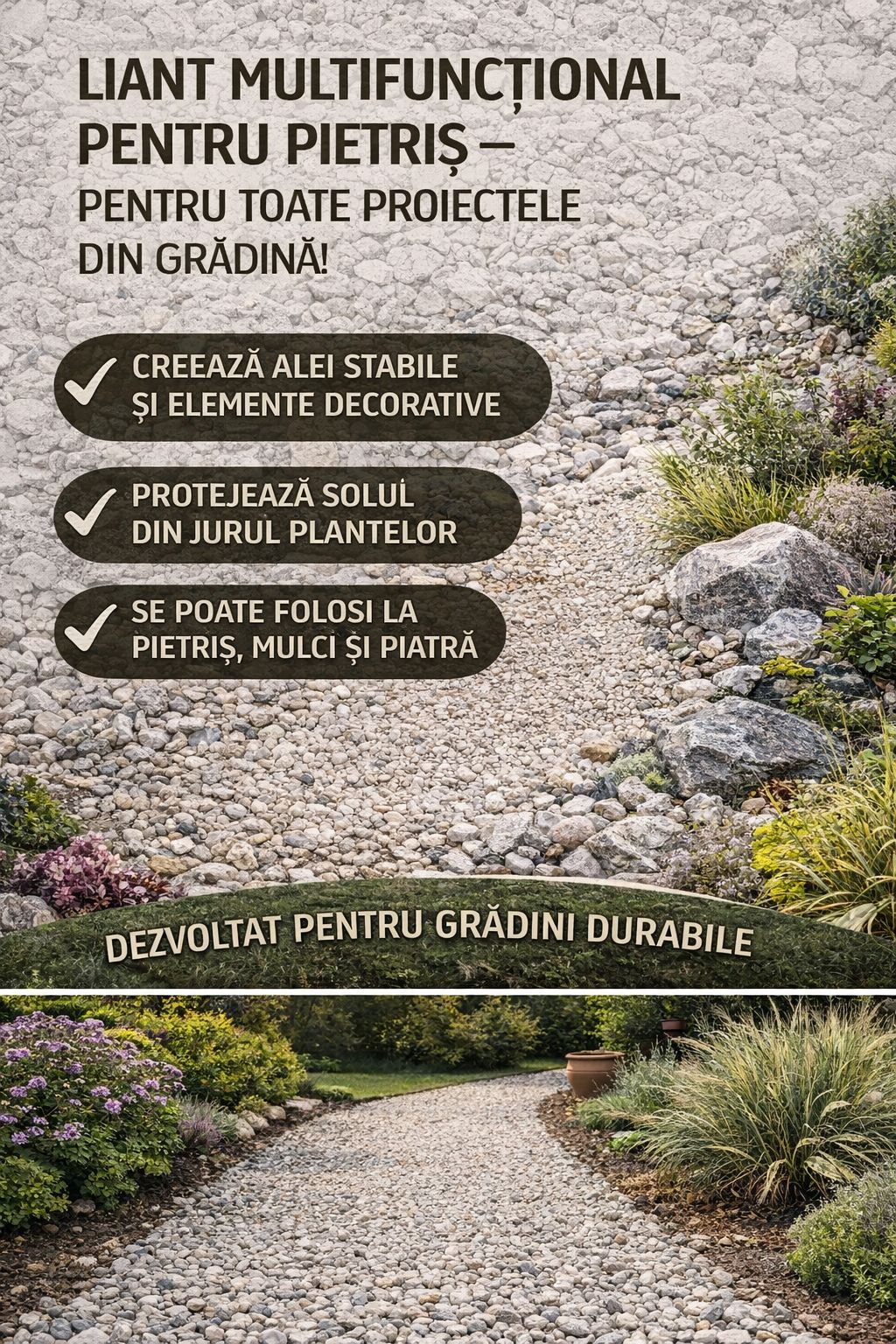 Agent de fixare pentru pietrisul decorativ, bidon 2,5 litri