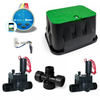 Kit irigații Hunter NODE-BT 200, 2 zone, Bluetooth, 9V, cu electrovalve și senzor de ploaie