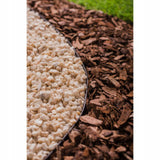 Separator gazon rolă 10 metri x 4 cm – Bordură flexibilă cu 20 cuie incluse