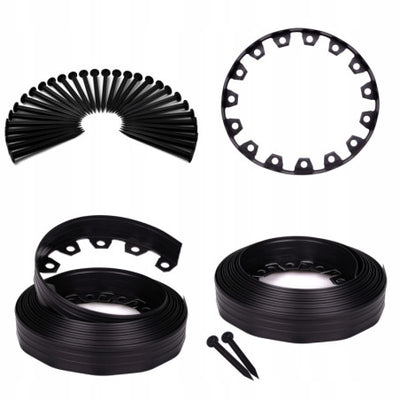 Separator gazon Flexi 10m x 6cm – Bordură flexibilă cu 20 cuie incluse