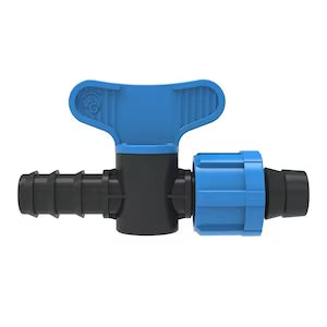 Robinet filetat pentru banda picurare, cu piulita, 16 mm x 1/2 inch FE